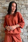 Lagen Relaxed Sweatshirt Rust